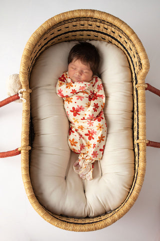 70s Groovy Flower Knotted Newborn Gown