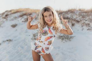 Grace Tropical Leaf Swimsuit