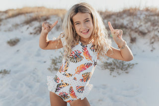 Grace Tropical Leaf Swimsuit