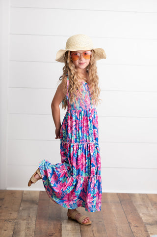 Tropical Tiered Dress