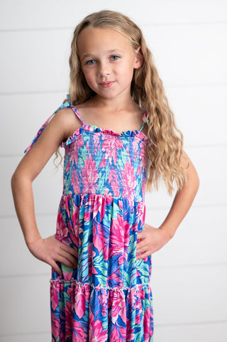 Tropical Tiered Dress