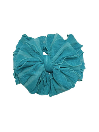 Ruffled Headband | Turquoise