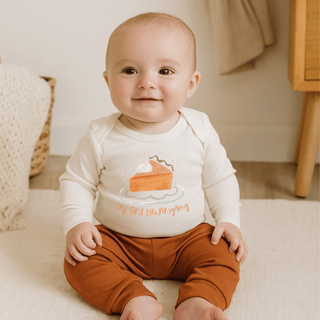 graphic bodysuit | thanksgiving pie