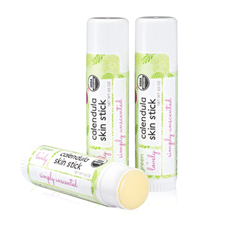 Simply Unscented Calendula Skin Stick - Organic Lotion Stick - Travel Size