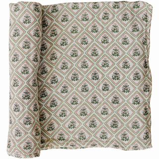 Country Garden Floral Muslin Swaddle Blanket