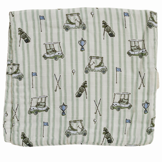 Tee Time Muslin Burp Cloth