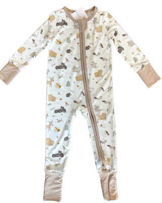 Woodland Babies - 2 Way Zipper Romper