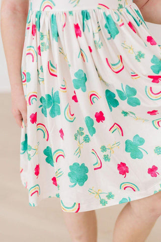 SALE Top of the Mornin' Flutter Sleeve Twirl Dress