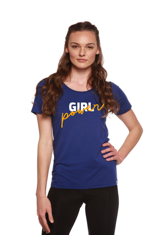 Girl Power Printed Women's Bamboo/Cotton Short Sleeve Scoop Neck T-Shirt