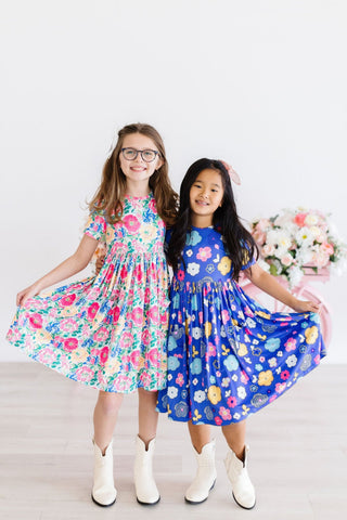 Floral Frenzy S/S Pocket Twirl Dress