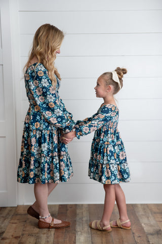 Women's Grace Winter Floral Dress- Mommy & Me