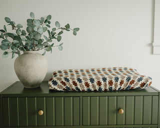 Western Aztec Muslin Changing Pad Cover
