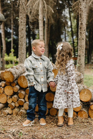 Brown Toile Dress