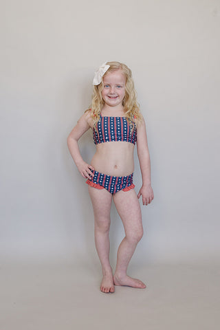 Americana Ruffle Bikini Set