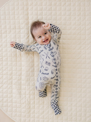Bamboo Zip Romper | Home Run