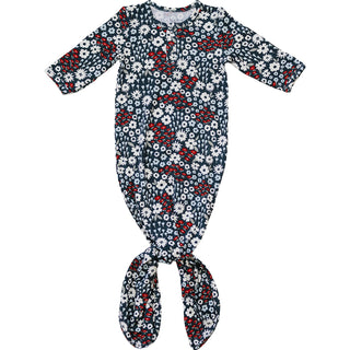 Americana Floral Bamboo Knot Gown