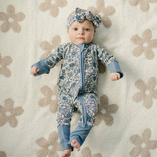 Taupe Daisy Plush Blanket