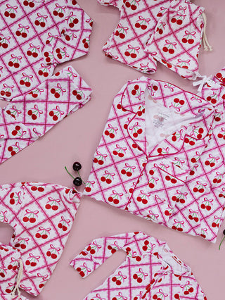 Bamboo Women's Pajamas | Cherry Bow