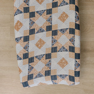 Patchwork Print Muslin Changing Pad Cover