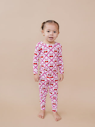 Bamboo Two Piece Set | Cherry Bow