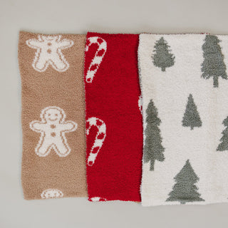 Gingerbread Plush Blanket