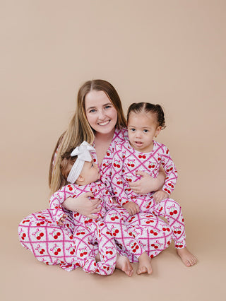 Bamboo Women's Pajamas | Cherry Bow