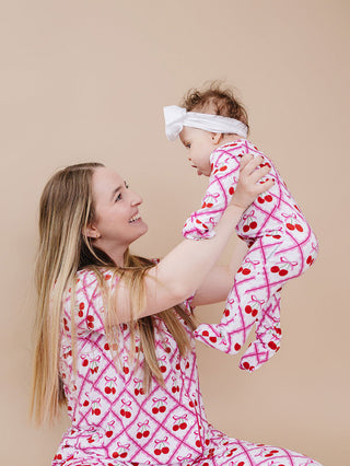 Bamboo Women's Pajamas | Cherry Bow