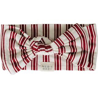Red Stripe Bamboo Head Wrap