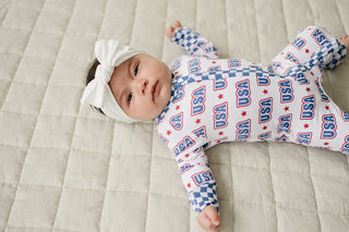 Bamboo Zip Romper  | USA
