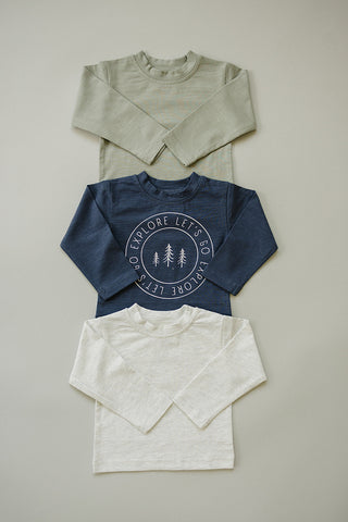 Sage Long Sleeve Cotton Tee