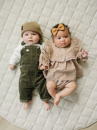 Green Corduroy Overalls