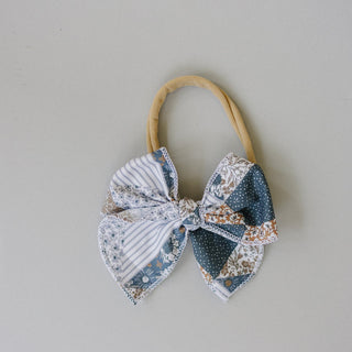 Patchwork Print Hair Bow