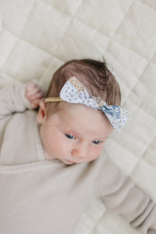 Patchwork Print Hair Bow