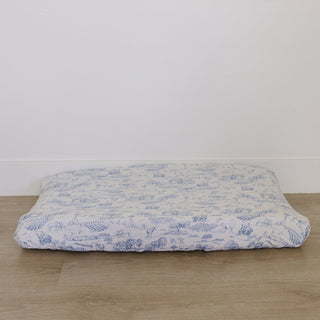 Farm Toile Muslin Changing Pad Cover