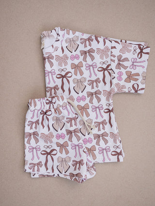 Shorts Set | Mocha Bows