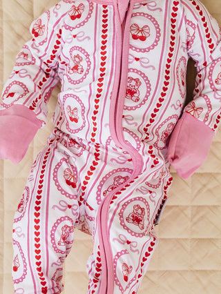 Bamboo Zip Romper | Cherry Bear