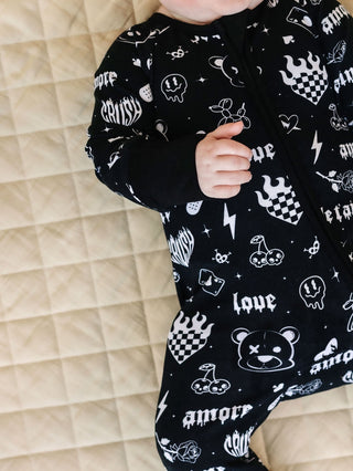 Bamboo Zip Romper | Wild Heart