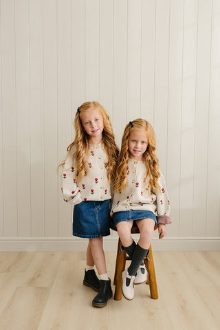 Dark Wash Denim Skirt