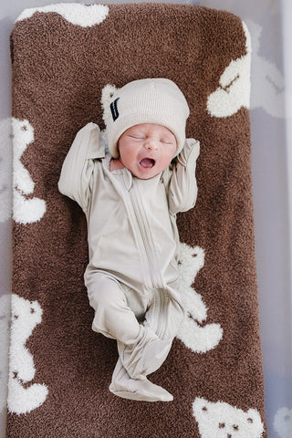 Oatmeal Mebie Baby Beanie
