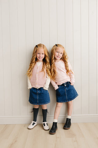 Dark Wash Denim Skirt