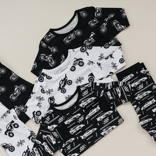 Bamboo Two Piece Set | Race Cars