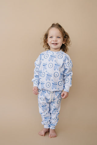 Jogger Set | Blue Bow