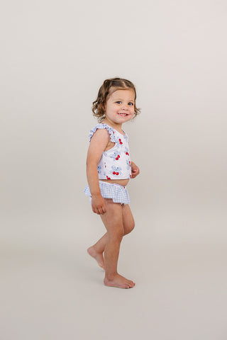 Two Piece Swimsuit | Blue Cherry