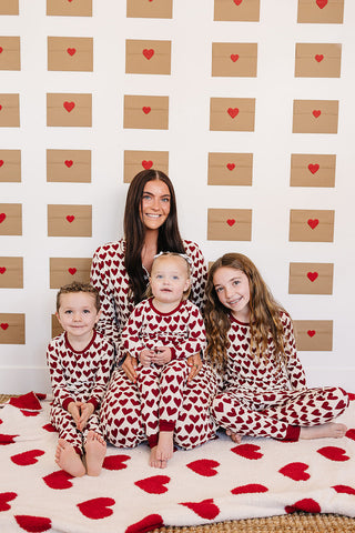 Adult Hearts Pajama Set