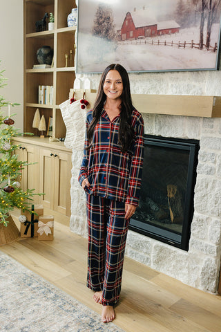 Adult Christmas Plaid Lounge Set