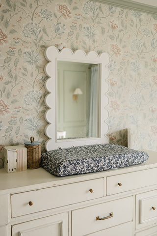 Liberty Floral Muslin Changing Pad Cover