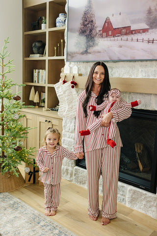 Adult Red Stripes Lounge Set