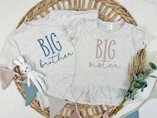Baby brother baby sister footie | little sibling baby outfit