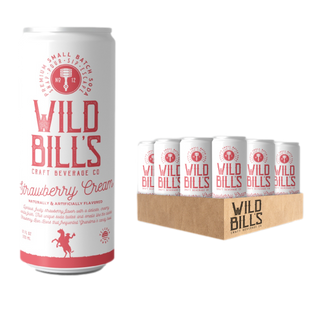 Strawberry Cream  - Premium Cane Sugar Soda can