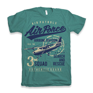Air Force Men's Bamboo Viscose/Organic Cotton Short Sleeve Graphic T-Shirt